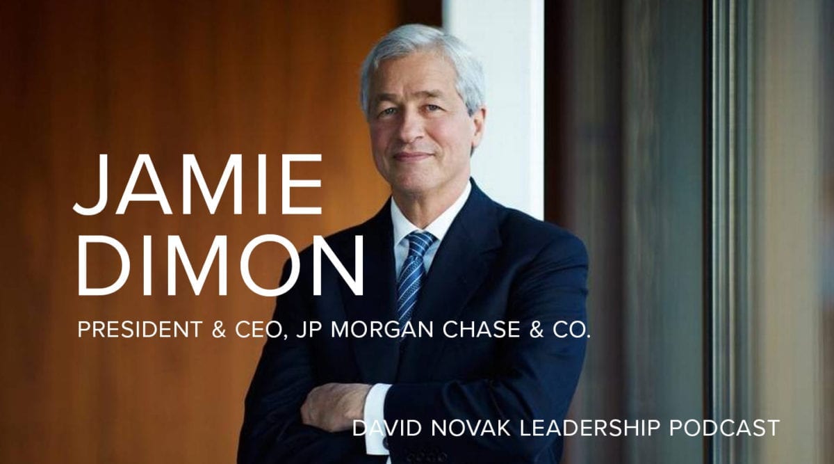 Jamie Dimon, Chairman and CEO of Chase, Part 1 David Novak